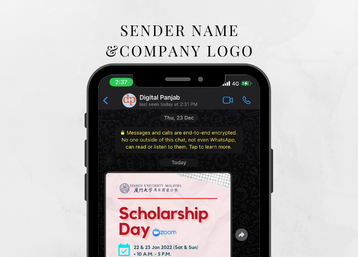 Sender Name & Company Logo